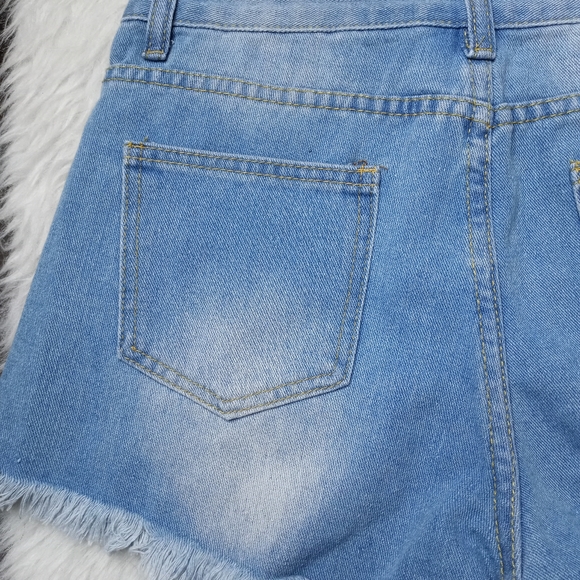 SHEIN Hi Rise Jean Shorts - Picture 4 of 6